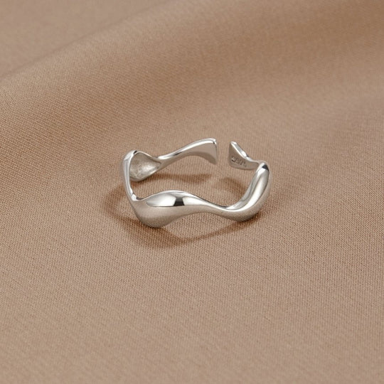 Bølger - minimalistisk ring